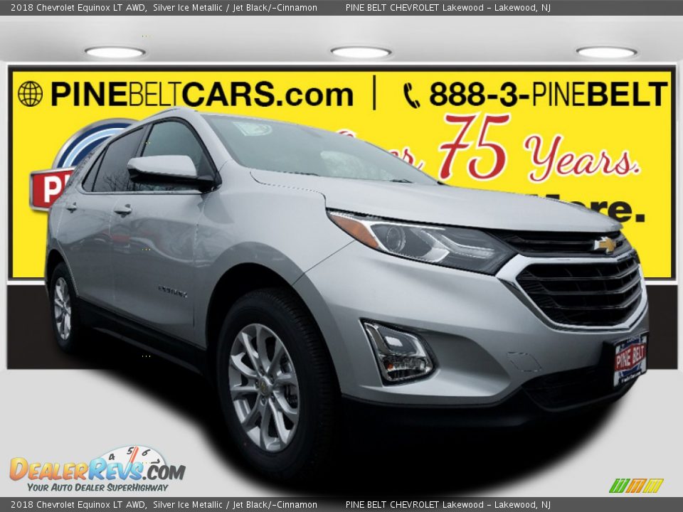 2018 Chevrolet Equinox LT AWD Silver Ice Metallic / Jet Black/­Cinnamon Photo #1