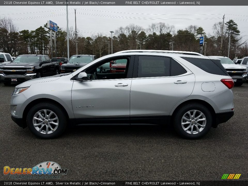 2018 Chevrolet Equinox LT AWD Silver Ice Metallic / Jet Black/­Cinnamon Photo #3