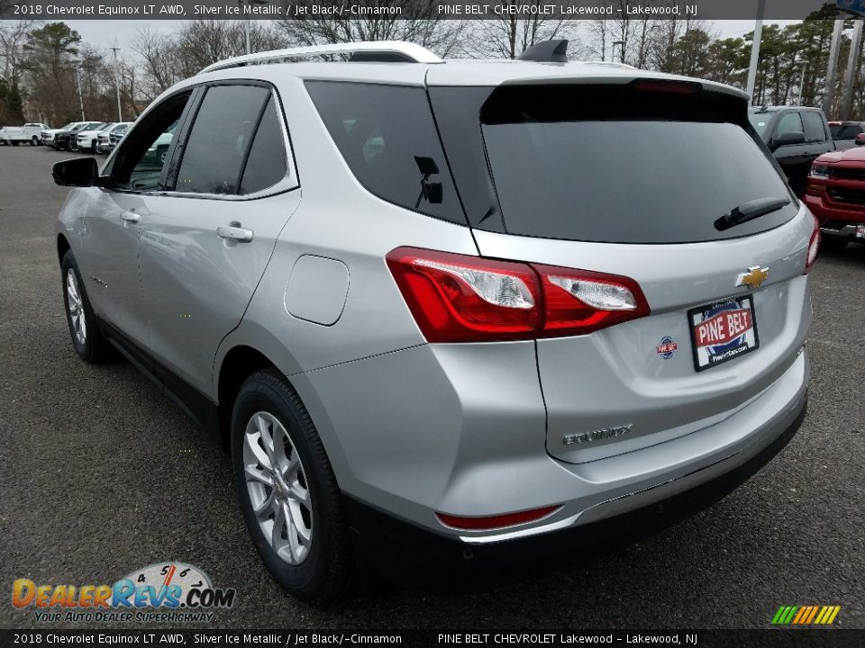 2018 Chevrolet Equinox LT AWD Silver Ice Metallic / Jet Black/­Cinnamon Photo #4