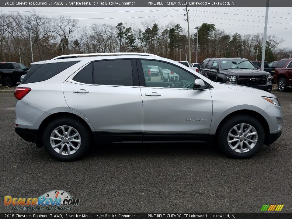 2018 Chevrolet Equinox LT AWD Silver Ice Metallic / Jet Black/­Cinnamon Photo #6
