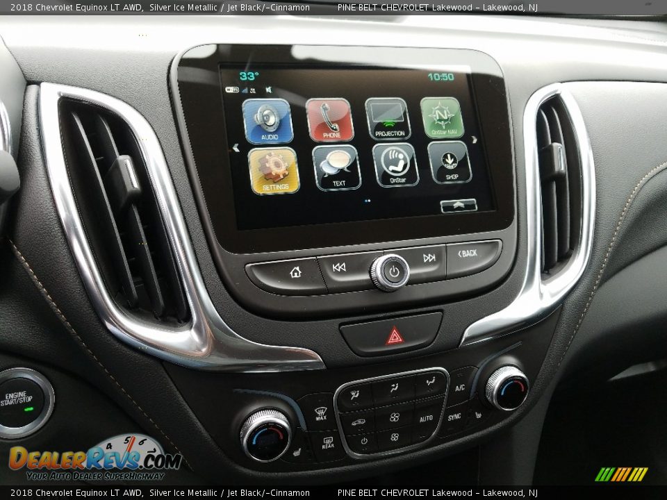 2018 Chevrolet Equinox LT AWD Silver Ice Metallic / Jet Black/­Cinnamon Photo #10