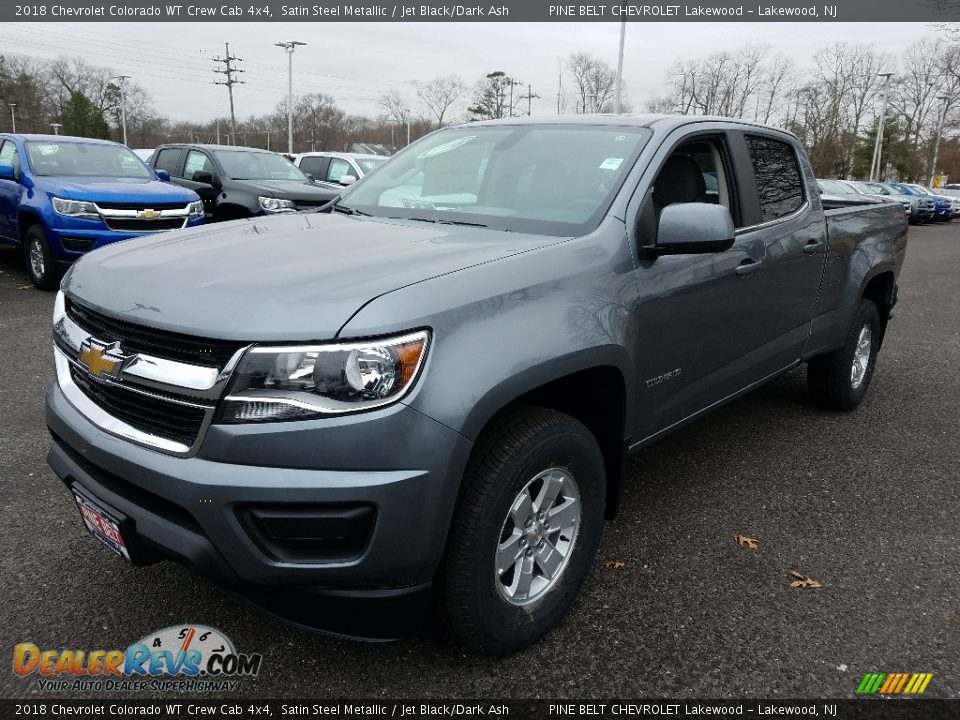 2018 Chevrolet Colorado WT Crew Cab 4x4 Satin Steel Metallic / Jet Black/Dark Ash Photo #2