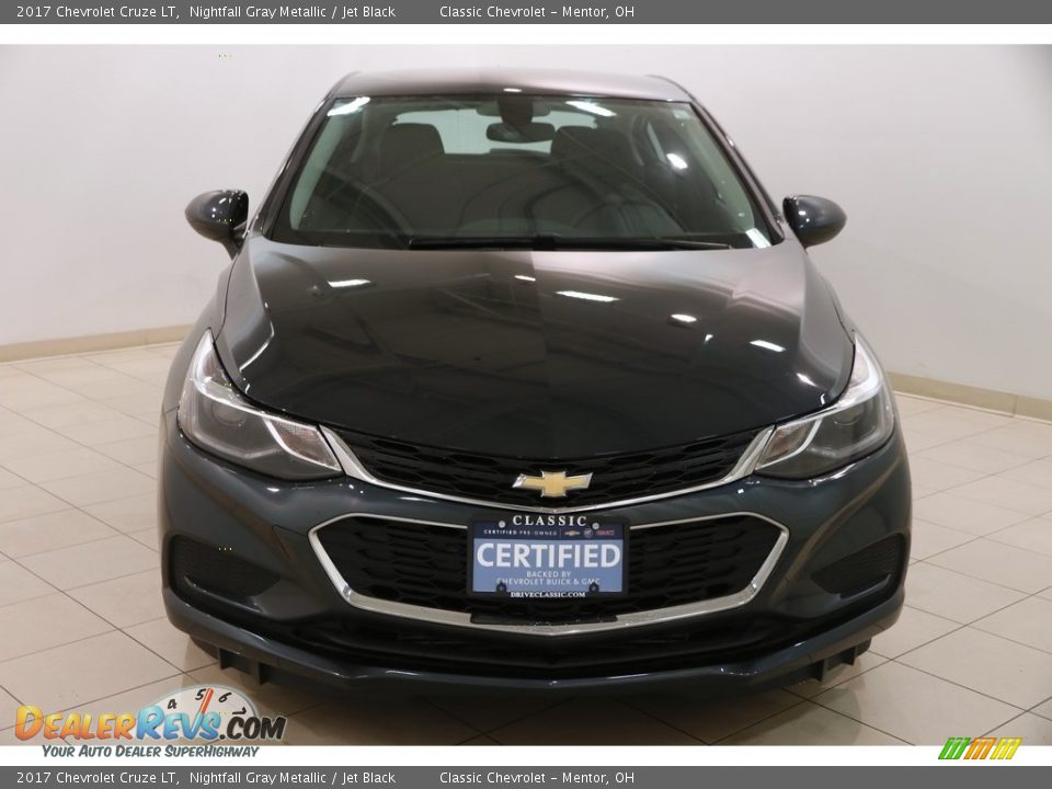 2017 Chevrolet Cruze LT Nightfall Gray Metallic / Jet Black Photo #2