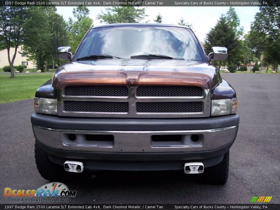 1997 Dodge Ram 1500 Laramie SLT Extended Cab 4x4 Dark Chestnut Metallic / Camel Tan Photo #2