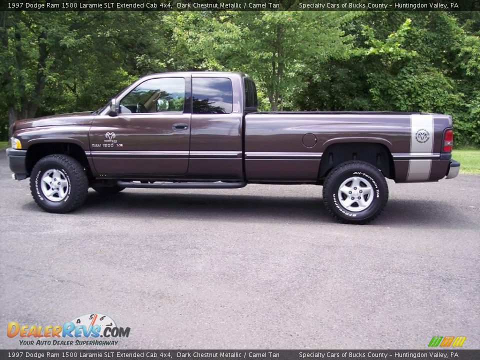 1997 Dodge Ram 1500 Laramie SLT Extended Cab 4x4 Dark Chestnut Metallic / Camel Tan Photo #6