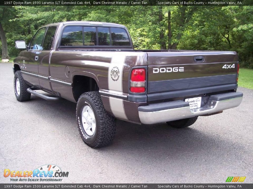 1997 Dodge Ram 1500 Laramie SLT Extended Cab 4x4 Dark Chestnut Metallic / Camel Tan Photo #8