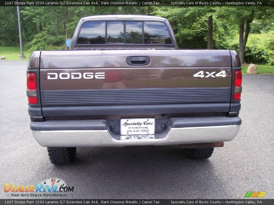 1997 Dodge Ram 1500 Laramie SLT Extended Cab 4x4 Dark Chestnut Metallic / Camel Tan Photo #11