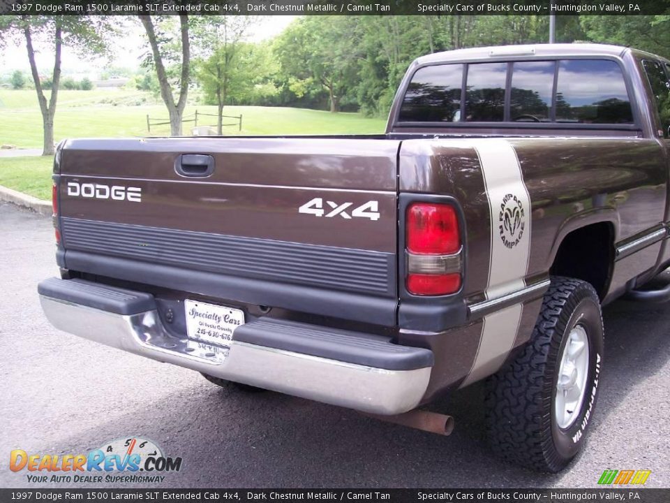 1997 Dodge Ram 1500 Laramie SLT Extended Cab 4x4 Dark Chestnut Metallic / Camel Tan Photo #12