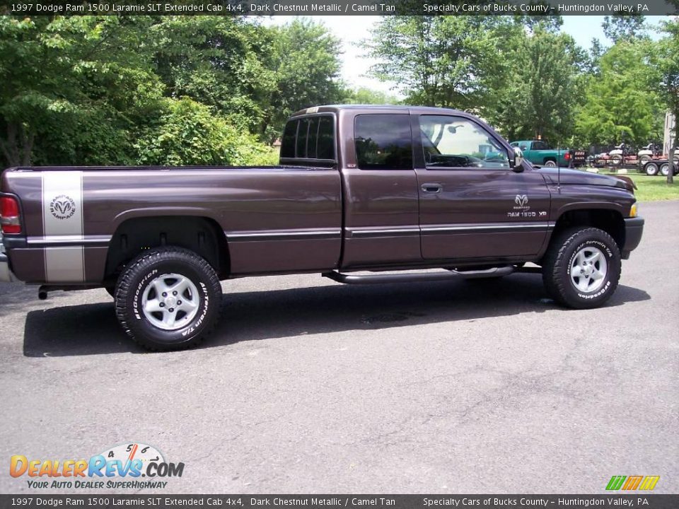 1997 Dodge Ram 1500 Laramie SLT Extended Cab 4x4 Dark Chestnut Metallic / Camel Tan Photo #16