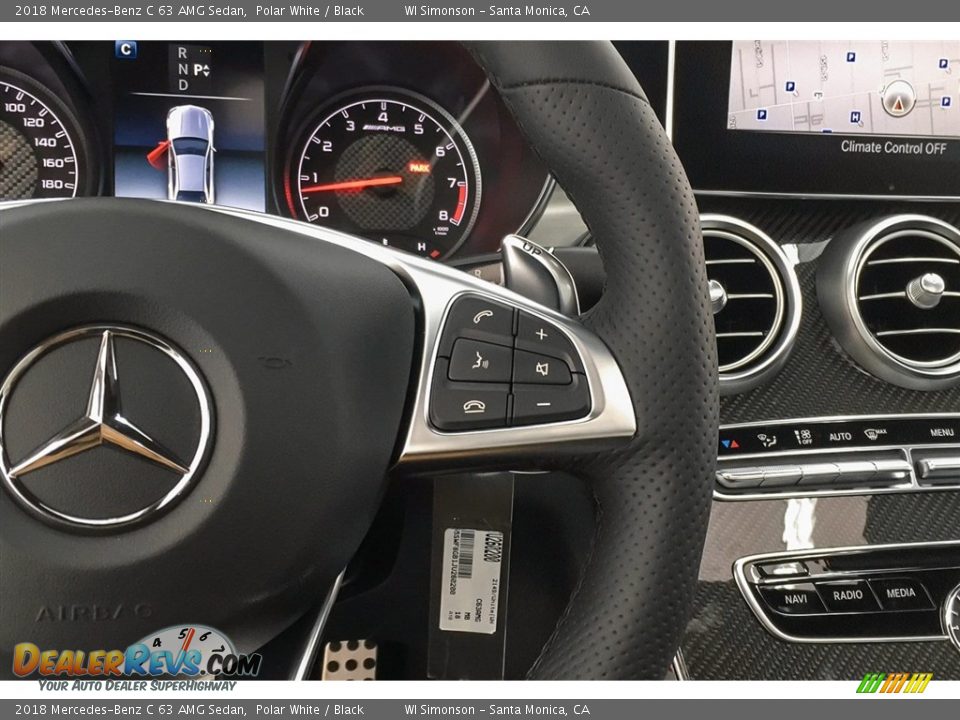 Controls of 2018 Mercedes-Benz C 63 AMG Sedan Photo #17