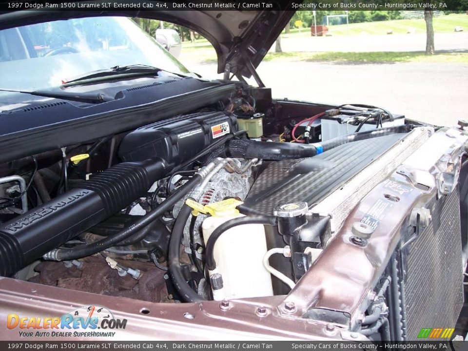 1997 Dodge Ram 1500 Laramie SLT Extended Cab 4x4 Dark Chestnut Metallic / Camel Tan Photo #23