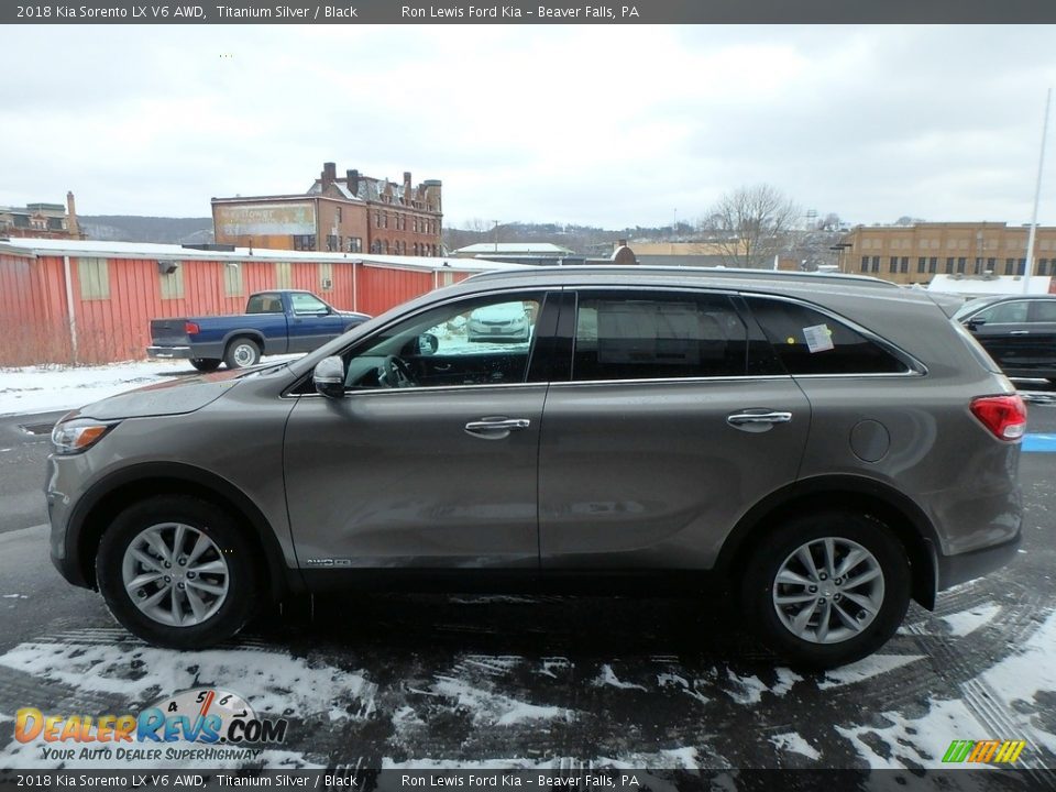 2018 Kia Sorento LX V6 AWD Titanium Silver / Black Photo #7