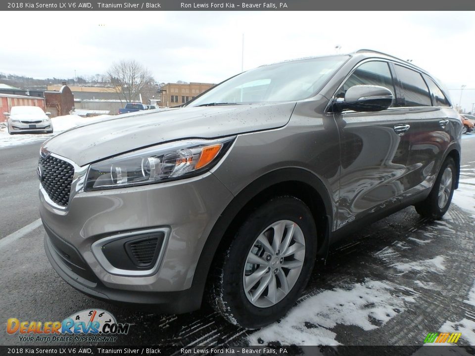 2018 Kia Sorento LX V6 AWD Titanium Silver / Black Photo #8