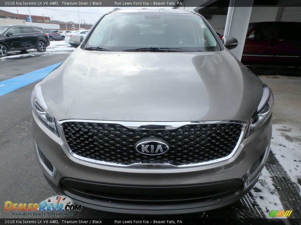 2018 Kia Sorento LX V6 AWD Titanium Silver / Black Photo #9