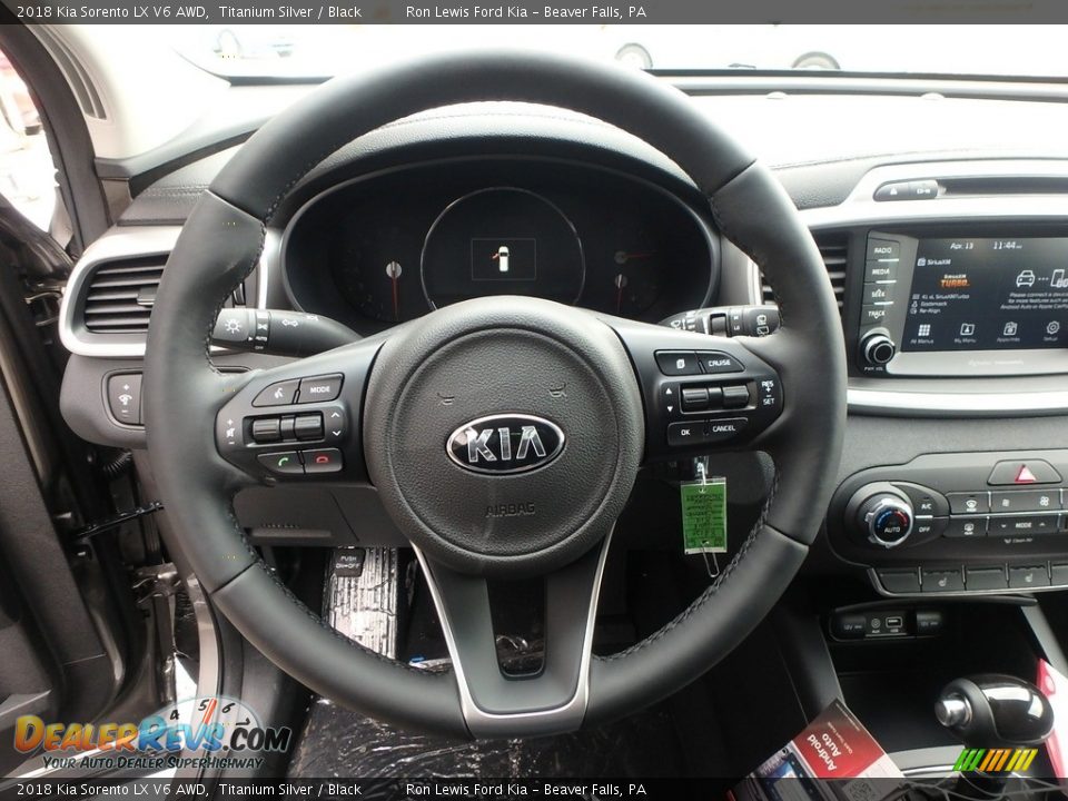 2018 Kia Sorento LX V6 AWD Titanium Silver / Black Photo #16