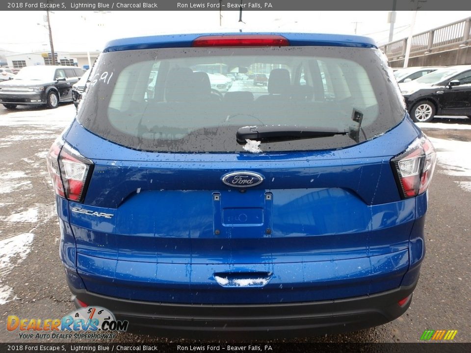 2018 Ford Escape S Lightning Blue / Charcoal Black Photo #4