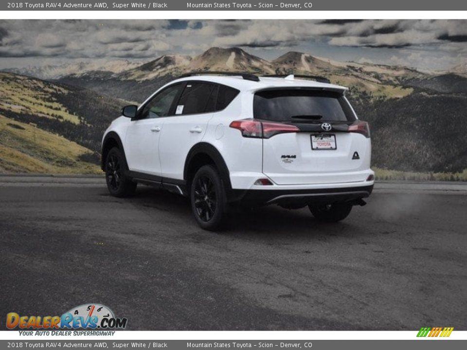 2018 Toyota RAV4 Adventure AWD Super White / Black Photo #3