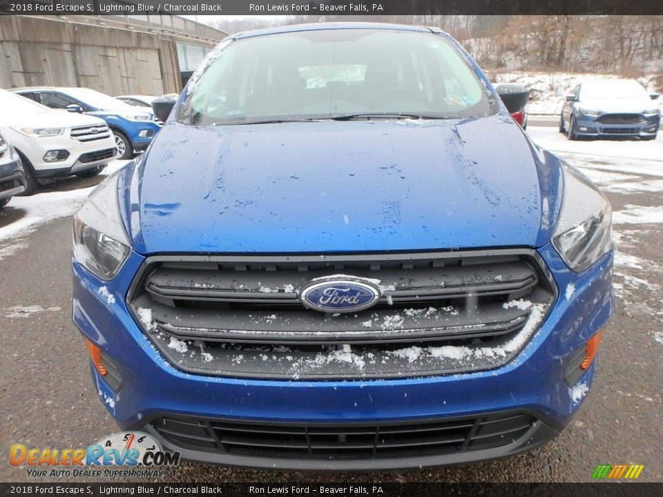 2018 Ford Escape S Lightning Blue / Charcoal Black Photo #9