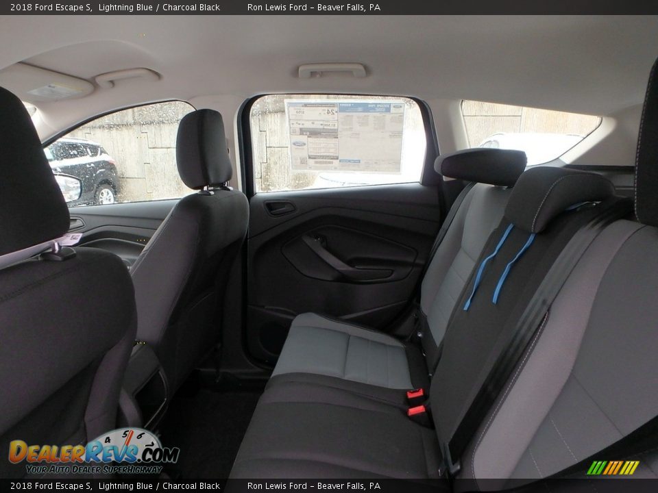 2018 Ford Escape S Lightning Blue / Charcoal Black Photo #12