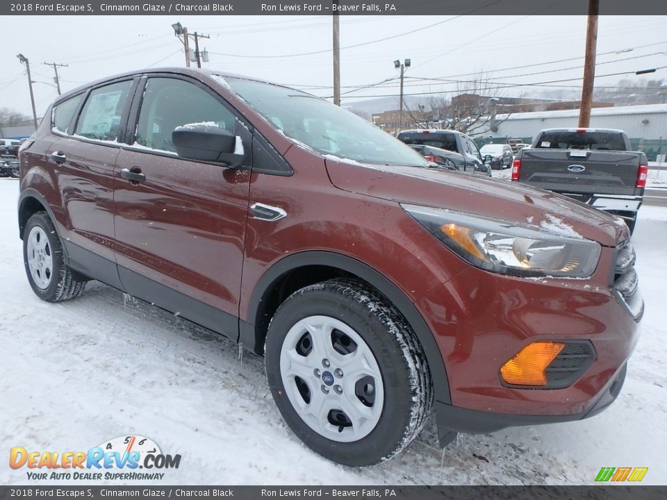 2018 Ford Escape S Cinnamon Glaze / Charcoal Black Photo #10