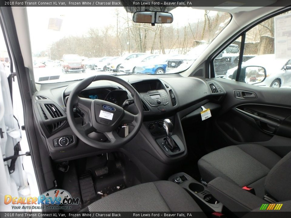Charcoal Black Interior - 2018 Ford Transit Connect XL Van Photo #13