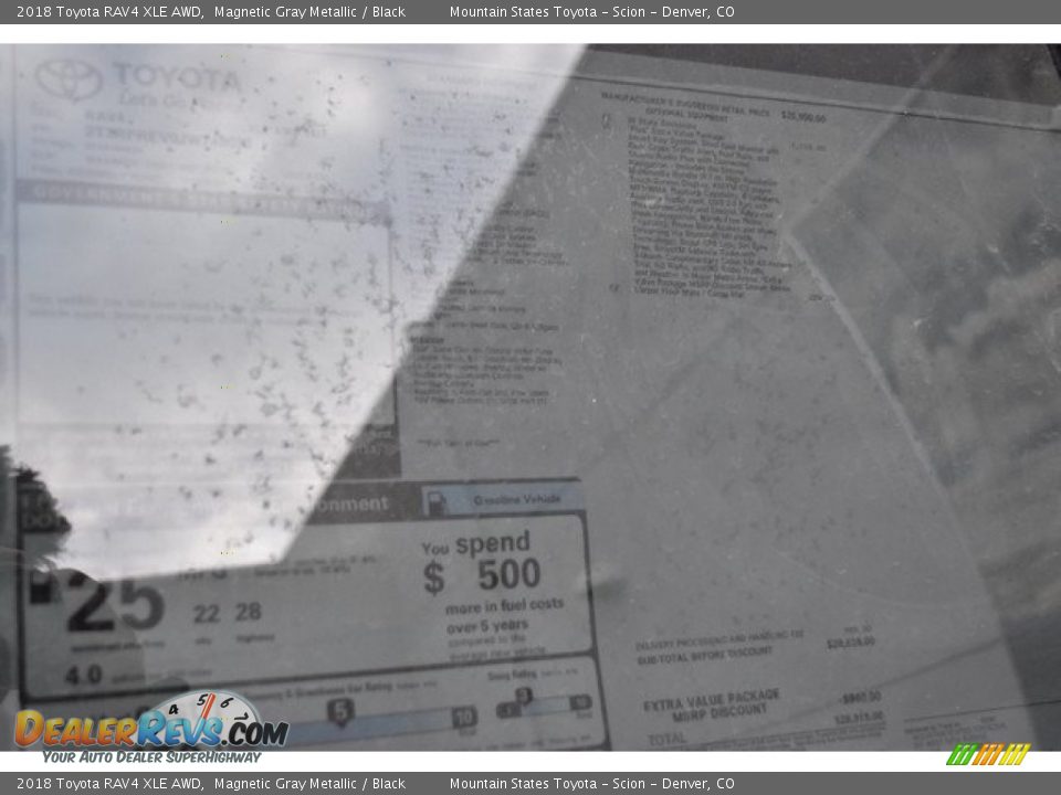 2018 Toyota RAV4 XLE AWD Magnetic Gray Metallic / Black Photo #36