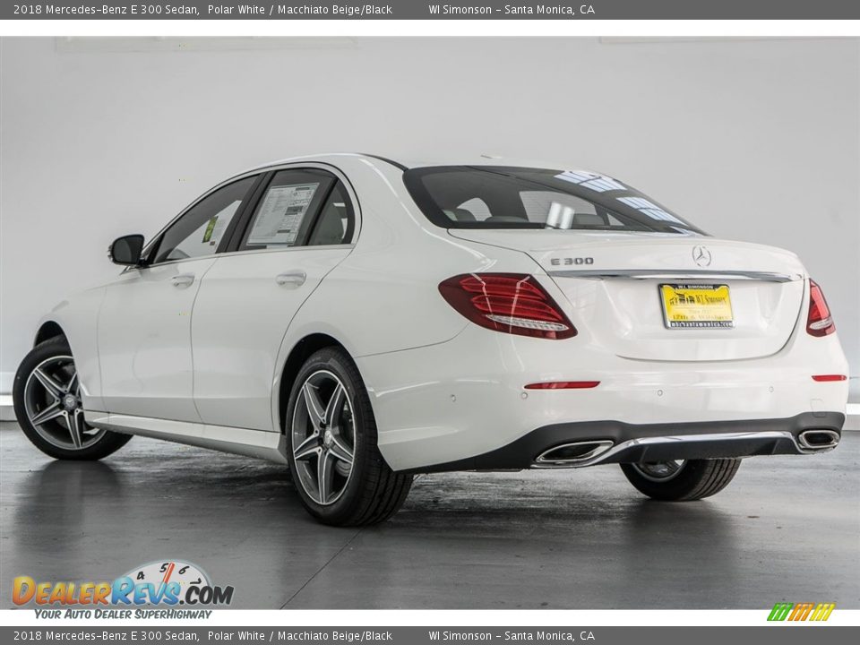 2018 Mercedes-Benz E 300 Sedan Polar White / Macchiato Beige/Black Photo #3