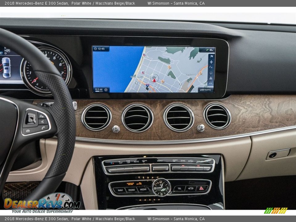 2018 Mercedes-Benz E 300 Sedan Polar White / Macchiato Beige/Black Photo #7
