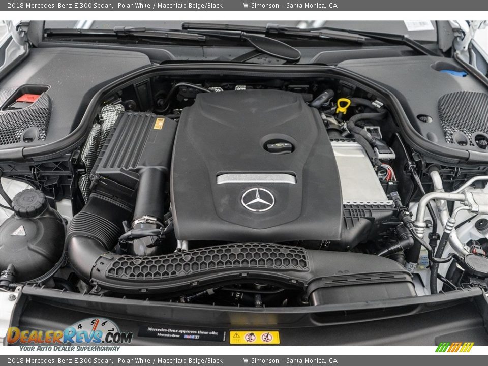 2018 Mercedes-Benz E 300 Sedan Polar White / Macchiato Beige/Black Photo #8