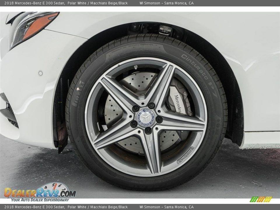 2018 Mercedes-Benz E 300 Sedan Polar White / Macchiato Beige/Black Photo #9