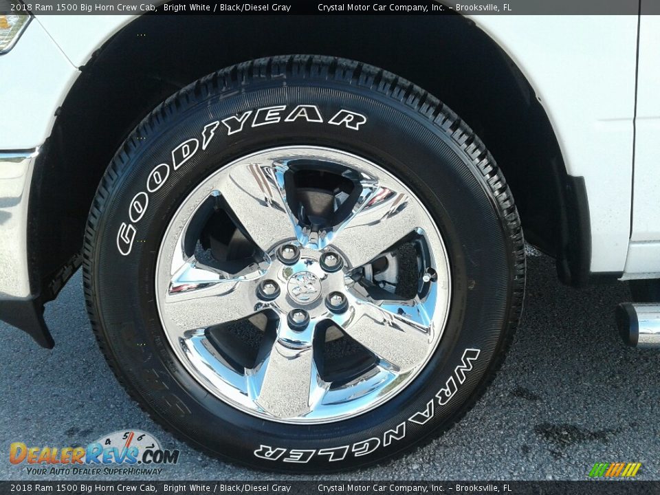 2018 Ram 1500 Big Horn Crew Cab Bright White / Black/Diesel Gray Photo #20