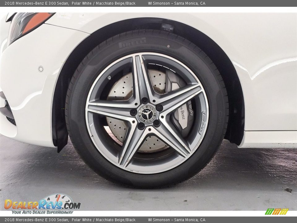 2018 Mercedes-Benz E 300 Sedan Polar White / Macchiato Beige/Black Photo #8