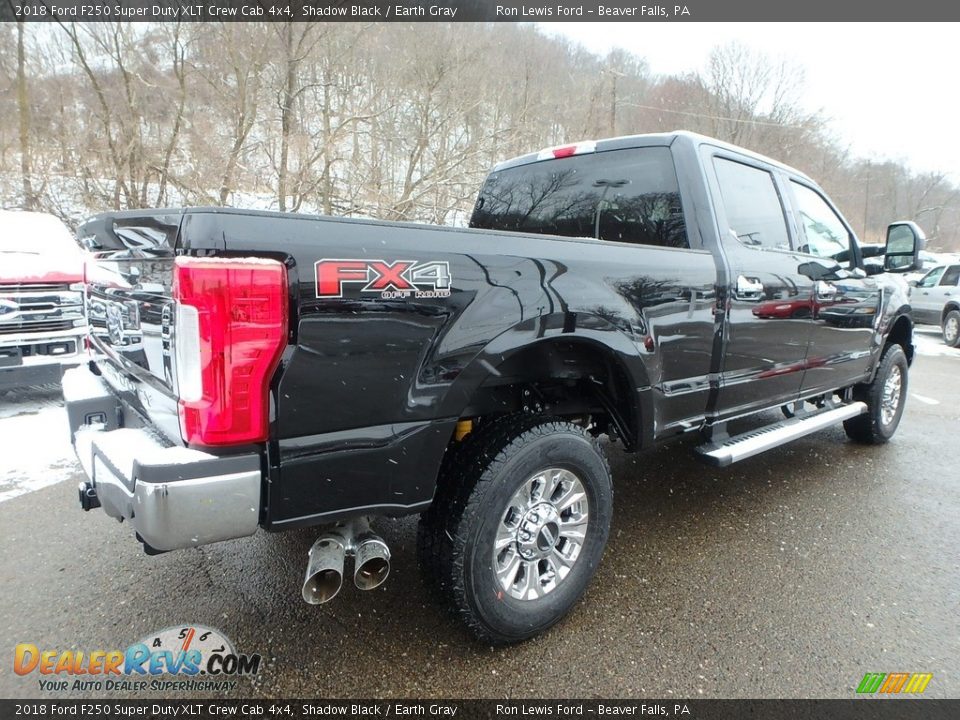 2018 Ford F250 Super Duty XLT Crew Cab 4x4 Shadow Black / Earth Gray Photo #3