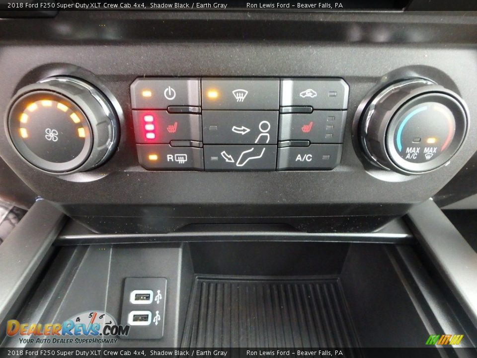 2018 Ford F250 Super Duty XLT Crew Cab 4x4 Shadow Black / Earth Gray Photo #20