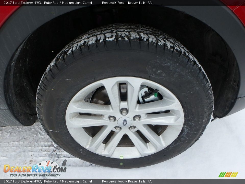 2017 Ford Explorer 4WD Ruby Red / Medium Light Camel Photo #2