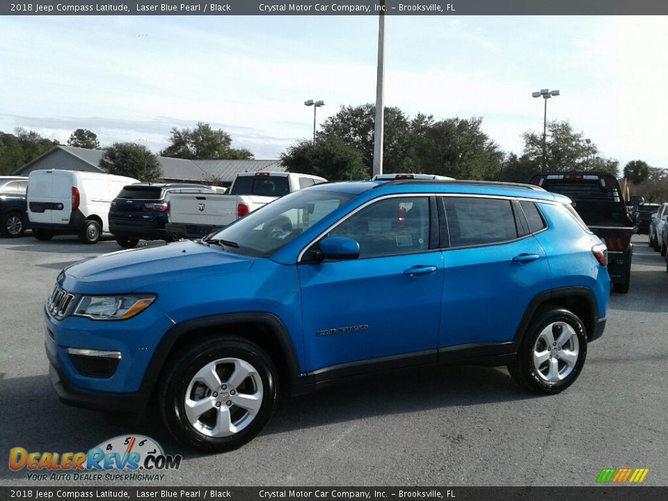2018 Jeep Compass Latitude Laser Blue Pearl / Black Photo #1