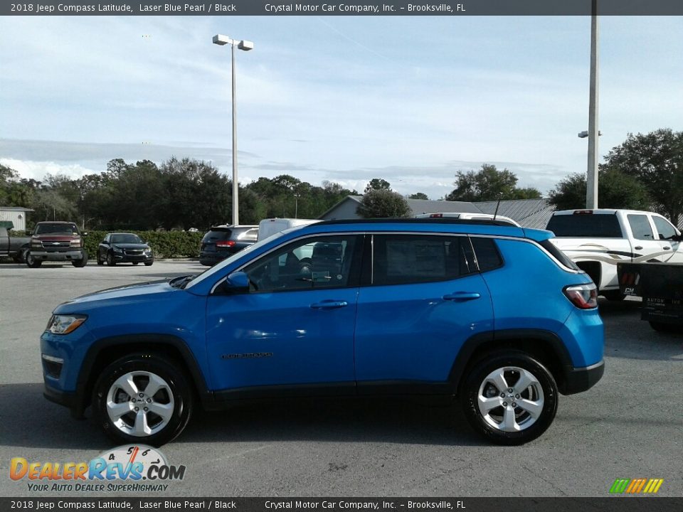 2018 Jeep Compass Latitude Laser Blue Pearl / Black Photo #2