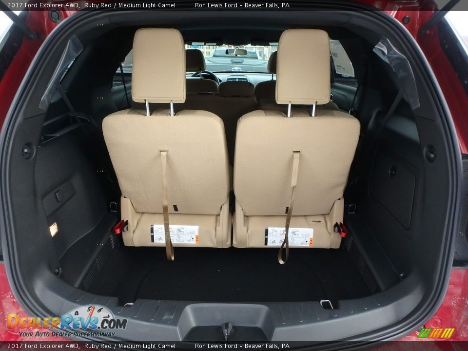 2017 Ford Explorer 4WD Ruby Red / Medium Light Camel Photo #5