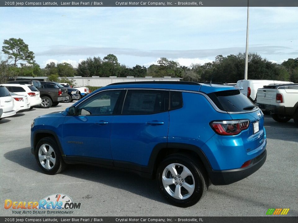 2018 Jeep Compass Latitude Laser Blue Pearl / Black Photo #3
