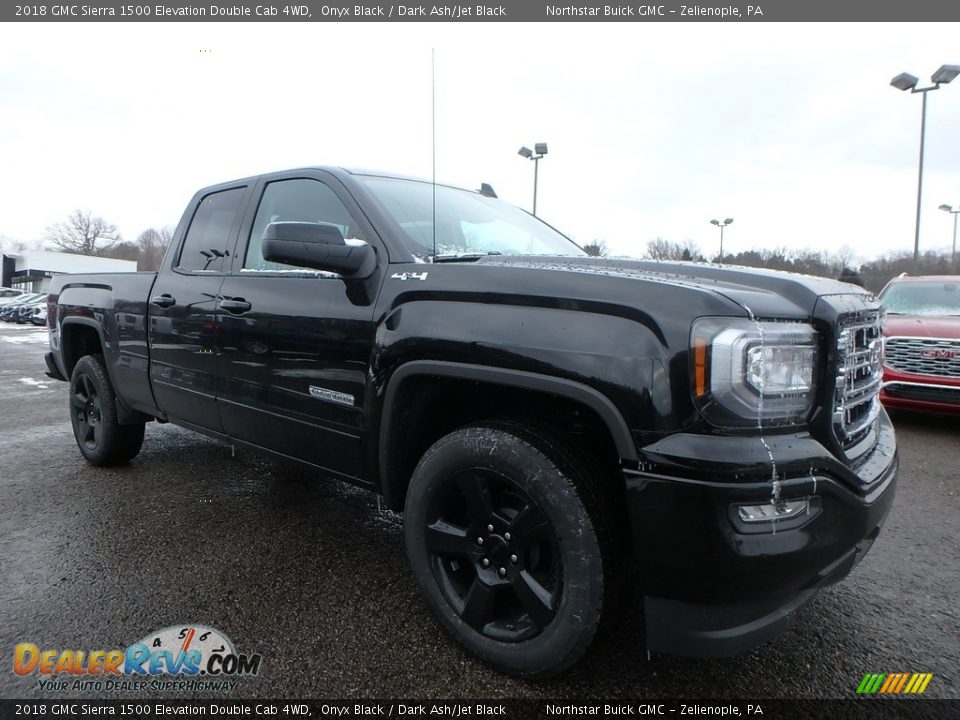 2018 GMC Sierra 1500 Elevation Double Cab 4WD Onyx Black / Dark Ash/Jet Black Photo #3