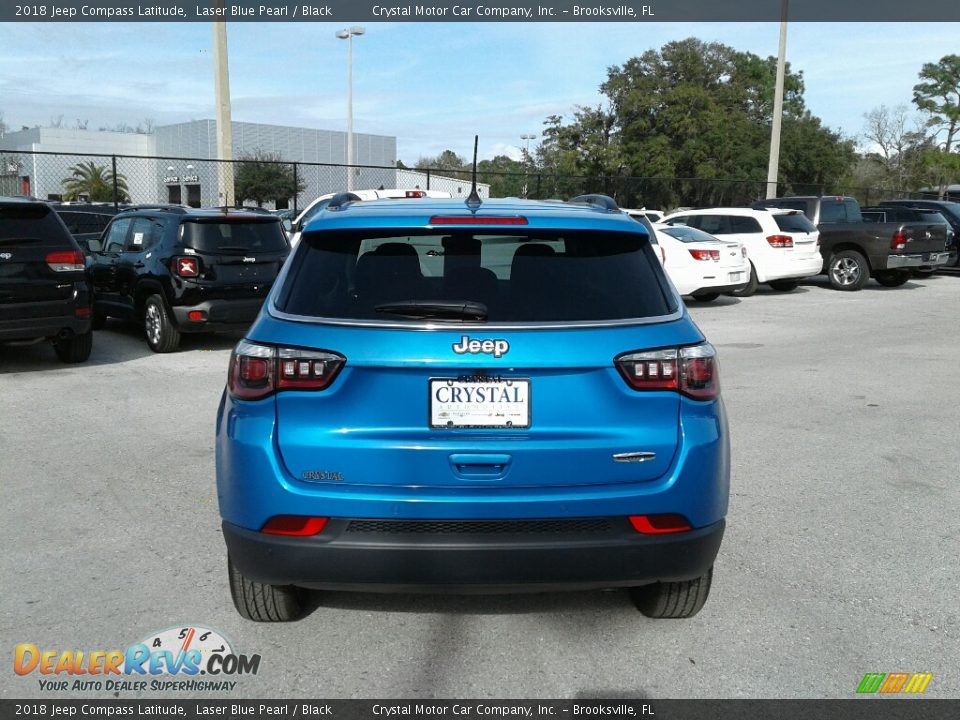 2018 Jeep Compass Latitude Laser Blue Pearl / Black Photo #4