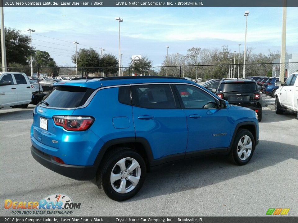 2018 Jeep Compass Latitude Laser Blue Pearl / Black Photo #5