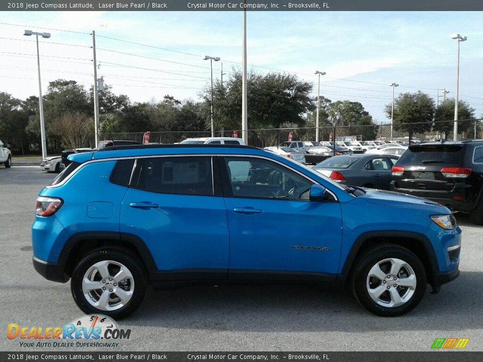 2018 Jeep Compass Latitude Laser Blue Pearl / Black Photo #6