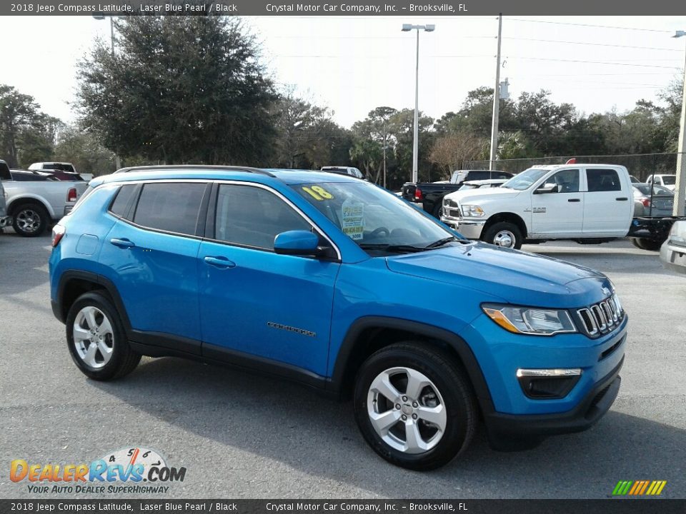 2018 Jeep Compass Latitude Laser Blue Pearl / Black Photo #7