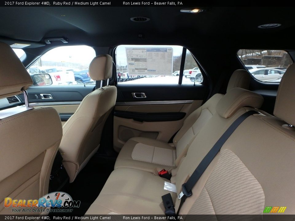 2017 Ford Explorer 4WD Ruby Red / Medium Light Camel Photo #12