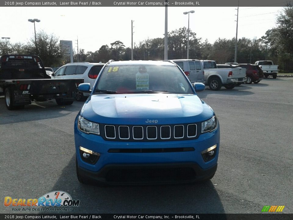 2018 Jeep Compass Latitude Laser Blue Pearl / Black Photo #8