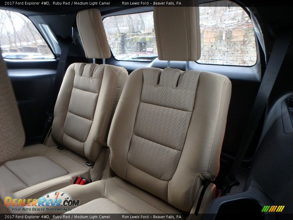 2017 Ford Explorer 4WD Ruby Red / Medium Light Camel Photo #13