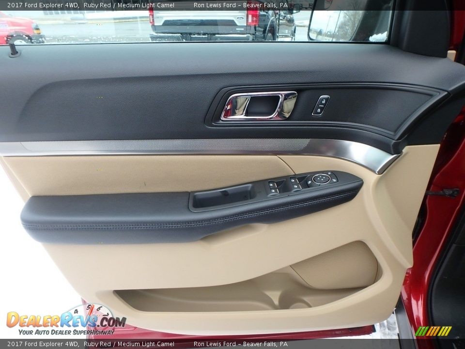 2017 Ford Explorer 4WD Ruby Red / Medium Light Camel Photo #15