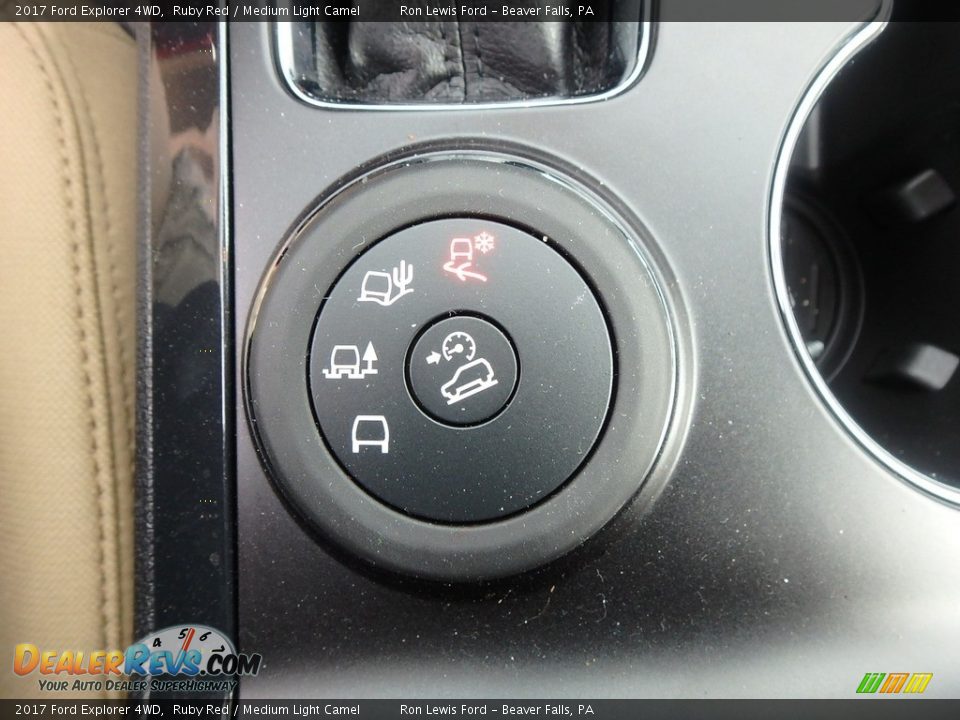 2017 Ford Explorer 4WD Ruby Red / Medium Light Camel Photo #18