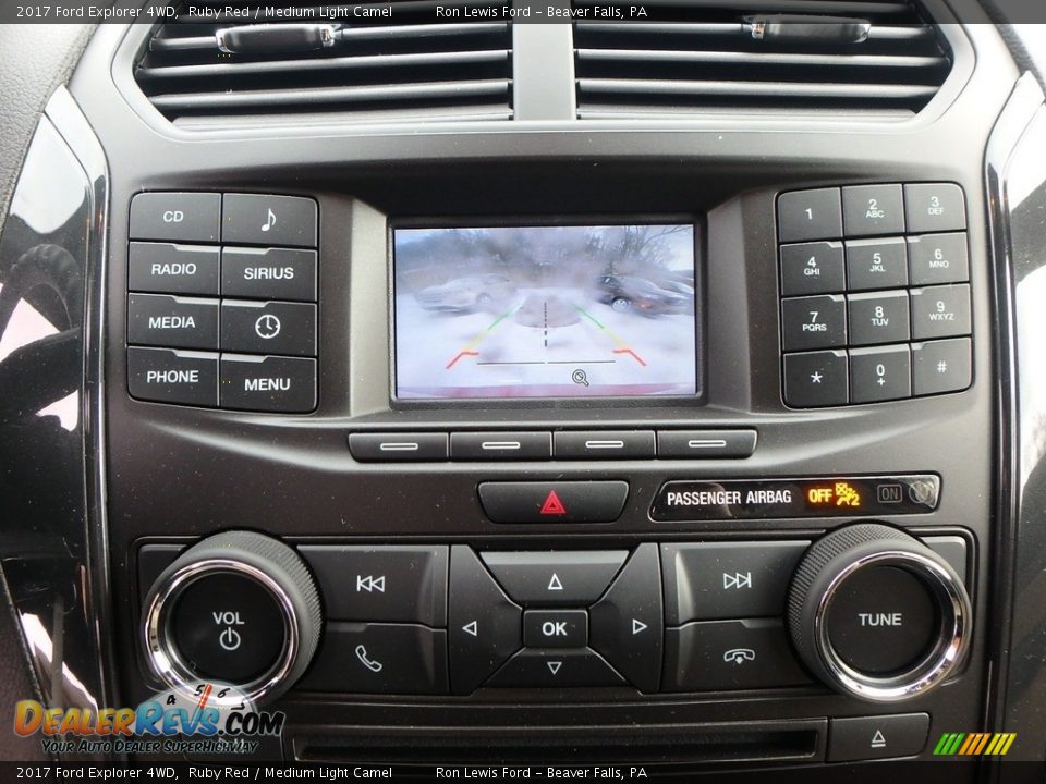 2017 Ford Explorer 4WD Ruby Red / Medium Light Camel Photo #20